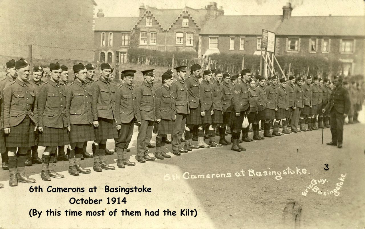 6th Camerons, John Pender - front row, 8th from left