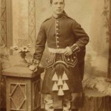 James Belford in uniform of the Paisley Volunteers