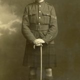 Corporal John Pender, 2nd Cameron Highlanders, 1919. Note wound stripe on left arm.