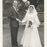Joyce and Burnett Pender, Wedding 1/10/1960, Southwick Church, Kingston Buci, Sussex.