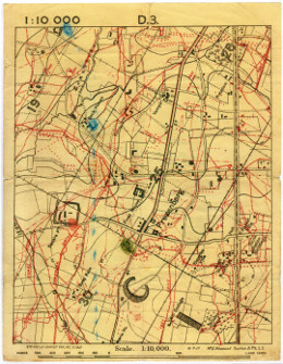 Square Farm map - Third Battle of Ypres - Passchendaele